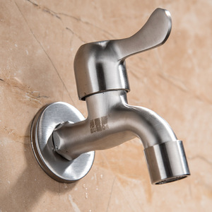 <span class=keywords><strong>Robinet</strong></span> de machine à laver moderne et simple en acier inoxydable 304 épaissi <span class=keywords><strong>pour</strong></span> salle de bain, <span class=keywords><strong>robinet</strong></span> allongé <span class=keywords><strong>pour</strong></span> évier de service en céramique - Product Image 3