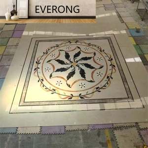 Barato cuchillo de agua de alta calidad <span class=keywords><strong>parquet</strong></span> piedra Natural rectángulo Waterjet medallón mármol suelo diseño piedra medallón - Product Image 6