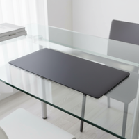 Tapis de souris en verre trempé de haute qualité 3 mm avec base en caoutchouc lisse antidérapante 2026 pour le jeu et le bureau
