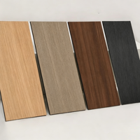 Panneaux muraux co-extrudés modernes en fibre de carbone et placage de bois de bambou, panneaux muraux en carbone sans joint pour hôtels