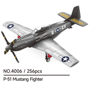 Wange 4001-4008 5005-5007 Collection d'avions de combat et d'hélicoptères Jouet de construction éducatif en plastique pour enfants garçons - Product Image 3