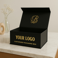 Boîte Cadeau Premium OEM avec Logo Personnalisé, Grand Coffret Luxe en Carton pour Perruques et Extensions Capillaires, Boîte d'Emballage Magnétique