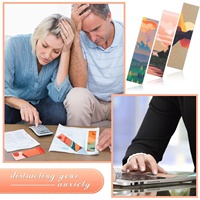 Bandes sensorielles texturées personnalisées pour le soulagement de l'anxiété, design coucher de soleil personnalisé, adhésif doux pour téléphone, ordinateur portable, tablette