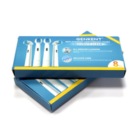 Boîte en carton personnalisée en gros pour accessoires de brosse à dents électrique, emballage en carton couleur pleine, OEM
