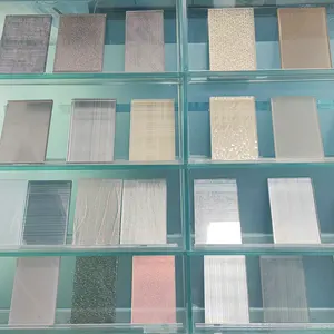 Sun Global Glass Factory Interior Decorative Laminated Fabric Glass For Partition Wall