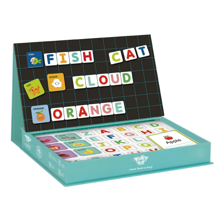 मोंटेसरी लकड़ी अंग्रेजी वर्णमाला खिलौने खेल बच्चों जल्दी सीखने बच्चों शैक्षिक चुंबकीय पहेली पुस्तक