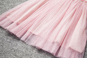 Robe d'été pour bébé fille, style américain, à col halter, en tissu à sequins et dentelle, ornée de fleurs, best-seller - Product Image 5