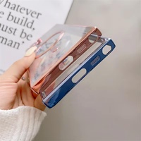 Étui de téléphone à attraction magnétique électro-plaqué avec film de protection d'objectif pour Samsung S20 S21 S22 S23 S24 S25 ultra A15 A55 Housses anti-chute