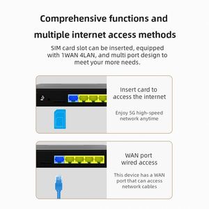 5G CPE Tốc Độ Cao Router NSA/SA OEM 5G Router Với Khe Cắm Thẻ Sim 5x Nhanh Chóng Ethemnet Cổng 5G Router 5G <span class=keywords><strong>Modem</strong></span> - Product Image 4
