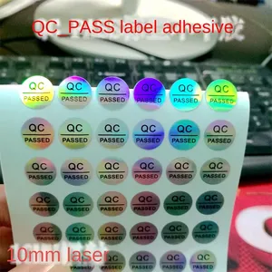Etiquetas de Papel Holográficas de 10 mm Resistentes al Agua con Certificación QC, Etiquetas de Seguridad con Garantía, a Prueba de Manipulación, Colores Degradados Atractivos, para Supermercados y Tiendas de Comestibles - Product Image 4