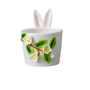 رخيصة صغيرة سيراميك ديكور مصنوع يدويًا تماثيل أرانب بورسلين - Product Image 4