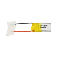 Batterie au Lithium Polymère Ultra-Mince 3.7V 10mAh 201115 Cellule Li-Po pour Micro Appareils GPS Intelligents Wearables