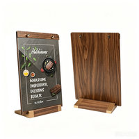 Support de menu en bois pour restaurant, vente en gros d'usine - Présentoir de table personnalisé avec logo pour hôtel, café, bar
