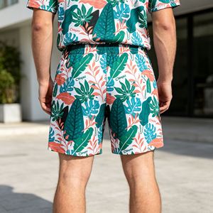 Pantalones Cortos Personalizados de 200G con Logotipo, 100% Poliéster, Sublimación, Impresión DTG, Serigrafía, Pantalones Cortos con Bloques de Color para Hombre, Ropa de Gimnasio, Pantalones Cortos Deportivos de Playa - Product Image 2