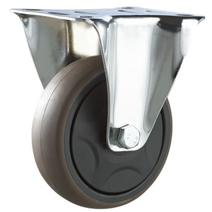 3 4 5 6 8 inch xe đẩy công nghiệp xoay Caster Top tấm PP/TPR cố định Caster bánh xe - Product Image 1