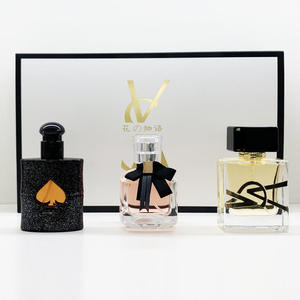 3 Stuks Set Private Label Vrouwen Parfum Groothandel Originele Langdurige Luxe Geschenkdoos Set Parfum Voor Vrouwen