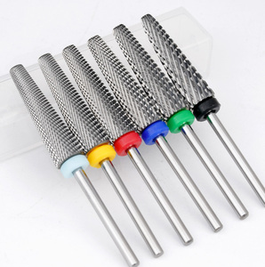 Broca Profesional de Carburo de Tungsteno 5 en 1, Extra Larga, Cónica, para Remover Gel y Acrílico Rápidamente - Product Image 1