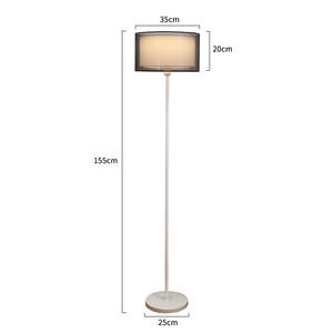 Lámpara de pie nórdica para sala de estar, sofá lateral, luz Retro <span class=keywords><strong>americana</strong></span>, dormitorio de lujo, estudio, lámpara de pie Vertical - Product Image 2