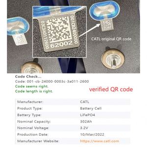 Célula de batería de iones de litio LiFePO4 prismática de grado 3,2 V 280Ah-320Ah LPF LF280K Cylaid 6000 vida útil 5 años de garantía modelo 14500 - Product Image 4