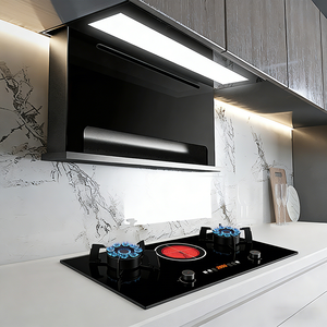 Hotte de cuisine encastrée IDEA à aspiration puissante, hotte de cuisine intelligente avec filtre à déflecteur en acier inoxydable - Product Image 1