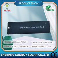 Meilleur mini petit panneau solaire étanche pour capteurs de station météo GPS ODM SMT cellules Sunpower personnalisables type HBC