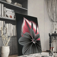 2025 Vendita Calda Stampa Digitale Originale su Tela con Arte Astratta Floreale, Stampe a 6 Colori per Decorazione Domestica