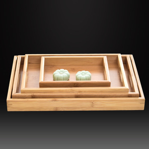 Bamboo Wooden <b>Tray</b> Rectangular <b>Tea</b> Serving <b>Tray</b> For Home Hotel Restaurant Storage <b>Tray</b> - Product Image 4
