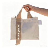 Sac fourre-tout en toile pliable avec logo personnalisé, sac de shopping léger, durable et écologique pour le supermarché et les voyages