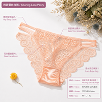 Culotte de bikini sexy en dentelle tricotée taille basse pour femme, avec sangle de hanche florale en dentelle, 80% Nylon 20% Spandex, entrejambe en coton, 8 couleurs