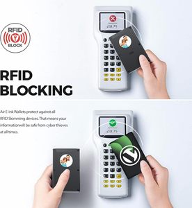 Portafogli Elettronici Personalizzati per <span class=keywords><strong>Uomo</strong></span>, Sottili, Neri, con Protezione RFID e Schermo E-ink - Product Image 5