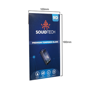 Protecteur d'écran de téléphone portable Boîte d'emballage rigide Gaufrage Éponge Doublure Brillant Laminage Forme d'enveloppe Consommateur haut de gamme - Product Image 5