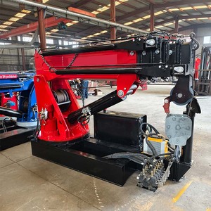 Mini 2 Ton Small Folding Boom Pickup <b>Truck</b> Crane <b>Remote</b> <b>Control</b> Hydraulic Electric Crane - Product Image 6