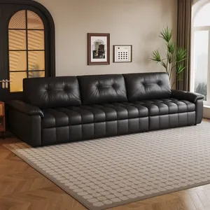 Sofá Cama Convertible Multifuncional Moderno y Minimalista en Forma de L, Reclinable, con Espuma Viscoelástica, Respaldo Acolchado, Sin Brazos, para Sala de Estar - Product Image 1