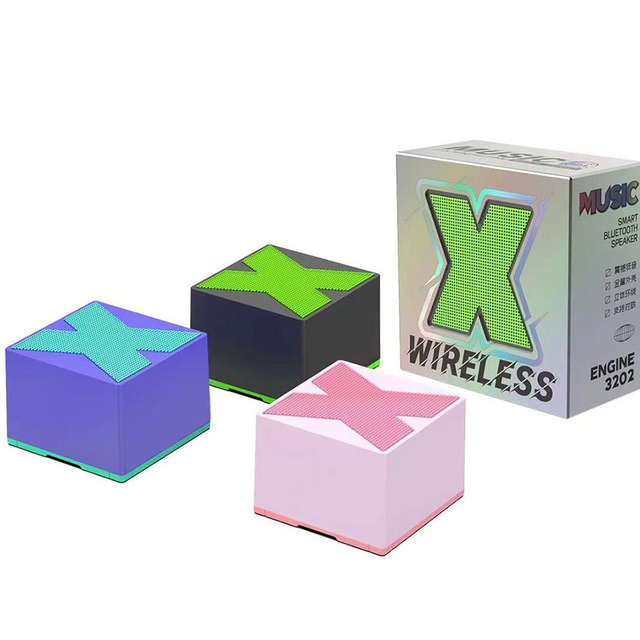 Hot-Selling X63 Wireless for V5.3 Speaker Home Outdoor Portable Subwoofer Mini Plastic Speaker with RGB LED Light 10-30W
