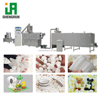 Ligne de production complète de remplissage de vide biodégradable, machine de fabrication de matériau d'emballage en amidon de maïs pour remplissage en vrac