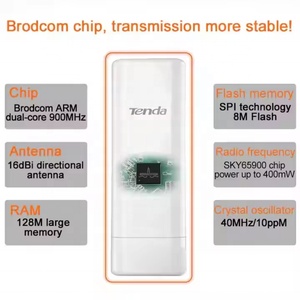 เท็นด้า O3 5 กม. 2.4GHz 150Mbps อุปกรณ์กระจายสัญญาณภายนอกอาคาร เทนด้า 5 กม. 5GHz 867Mbps อุปกรณ์กระจายสัญญาณภายนอกอาคาร ไร้สาย - Product Image 5