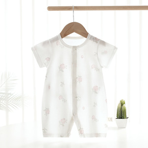 Mameluco de <span class=keywords><strong>Bebé</strong></span> de Mezcla de Algodón con Cierre de Botones a Presión, Ropa de <span class=keywords><strong>Verano</strong></span> para Bebés, Variante - Product Image 5