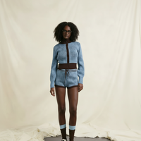Costumes de mode avec logo personnalisé, vêtements de sport décontractés, vêtements tendance, ensembles de pulls en jersey pour femmes, 2 pièces