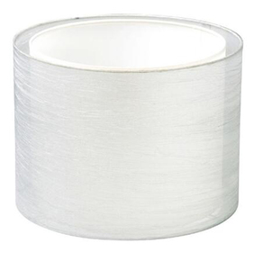 Abat-jour en tissu conique blanc pur en lin E27 E26 pour lampe de table, lampe sur pied - Product Image 5