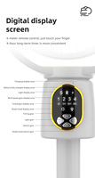 Ventilateur rechargeable Affichage LED Refroidissement Avec Ventilateurs télécommandés ventilateur debout rechargeable ventilateur personnel