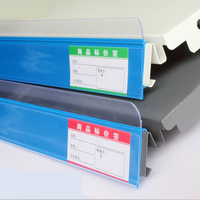 Supermarché détail plastique PVC acrylique étiquette étiquette adhésif bande de données support de prix pour étagères