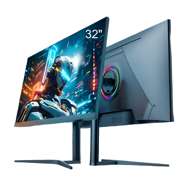 Factory 32-Inch 1K 2K 4K Borderless Gaming Monitor 75Hz 165Hz 240Hz with Lighting Effect and Rotating Stand Desktop