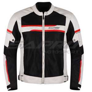 Sapro High Quality <b>Summer</b> <b>Men's</b> Motorcycle <b>Jacket</b> Zipper Closure Solid Ballistic Matt Mesh Fabric 600D Polyester Waterproof - Product Image 1