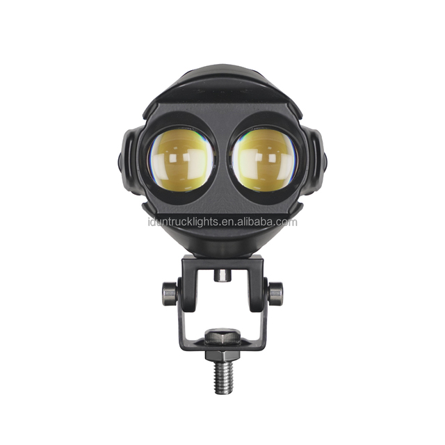 New Waterbird LED Mini Motorcycle Spotlight 12V Auxiliary Headlight Fog Light Dual Color Modification 4x4 Trucks Trailers Cars