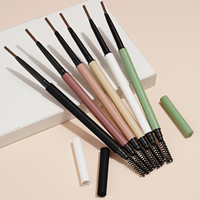 Ensemble de crayons à sourcils micro ultra fins avec boîte cadeau, étiquette privée OEM, logo personnalisé, crayon à sourcils de luxe imperméable longue tenue, MOQ