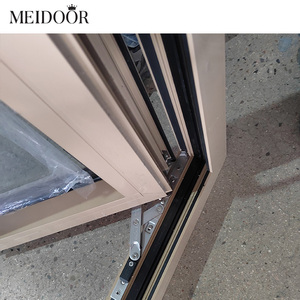 Fenêtre battante en aluminium avec écran Ouverture vers l'intérieur Fenêtres à la française Fenêtre à <span class=keywords><strong>battant</strong></span> à double vitrage avec imposte - Product Image 5