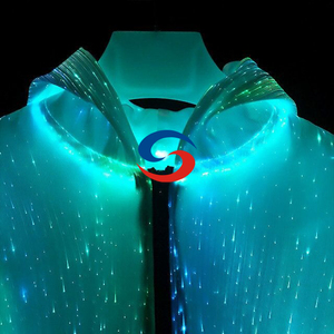 Glow in Dark Party Jacket - <strong>LED</strong> Fiber Optic Hoodie for <strong>Men</strong>/Women - USB Rechargeable - Product Image 5
