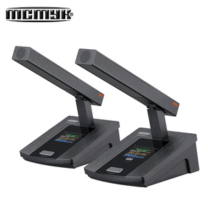 Mikrofon kondensor penutup aluminium dengan konektor XLR ringan peredam bising untuk desain Desktop berkabel sistem konferensi - Product Image 3