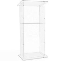 Soporte plegable de acrílico para el habla