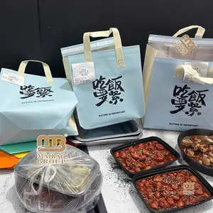 隔热保温食品配送手提包无纺布午餐蛋糕冰淇淋冷却器袋，外卖隔热冷却器袋